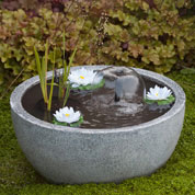 Fuente de jardn MINI BASSIN Gris - Ubbink